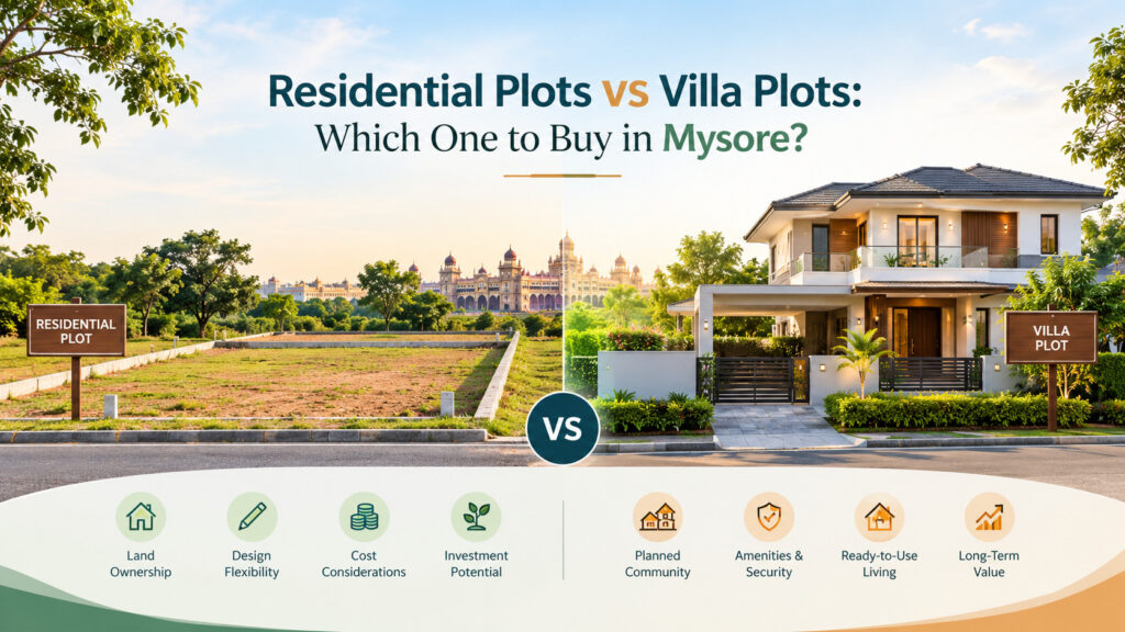 residential plots vs villa plots | Vega Adonia